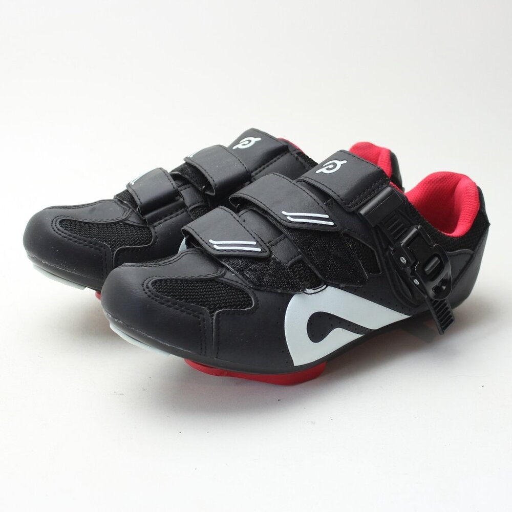 Peloton Black Cycling Shoes with White and Red Accents - Picture 9 of 12
